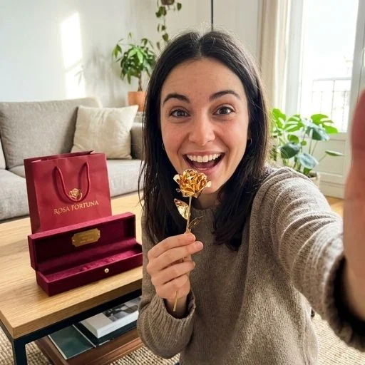 Rosa fortuna oro serie fuego